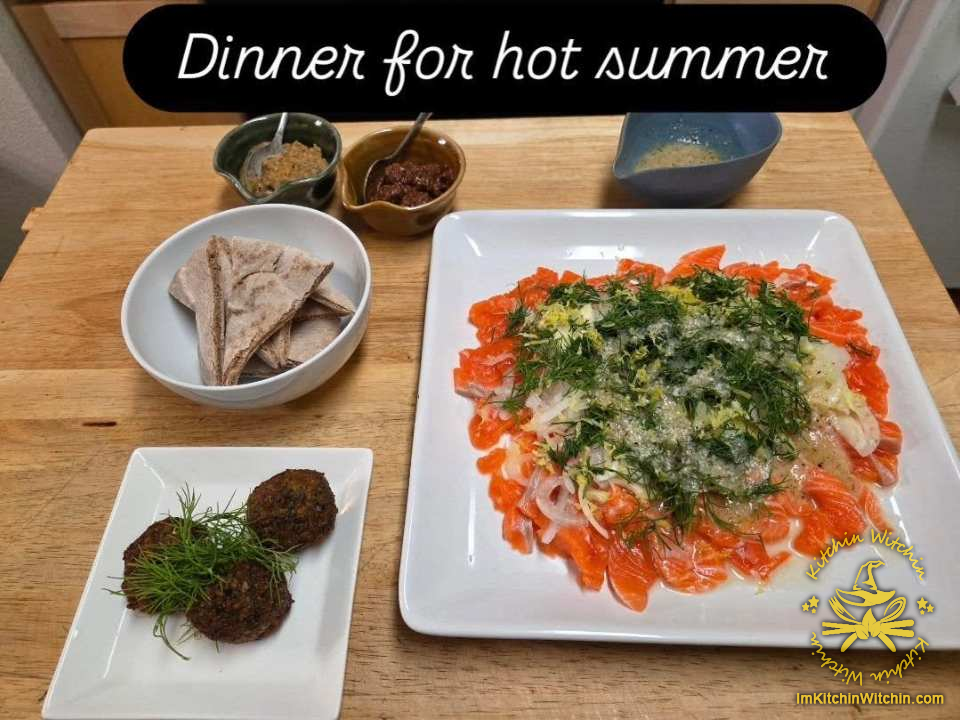 A Quick Summer Salmon Dish Image / 暑くて火を使いたくない夜に 画像